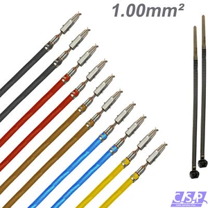 10x MicroTimer Buchse Mini Iso FLRY 1,00mm² Farbmix Kontakt Pin Kabel Leitung - Afbeelding 1 van 2