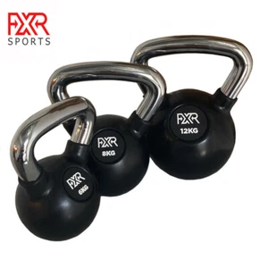 Kettlebell recubierto de goma con mango de acero premium 4 kg - 20 kg pesas rusas de gimnasio - Imagen 1 de 10
