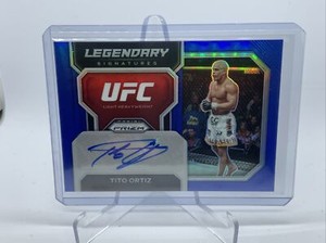 2023 Panini Prizm UFC Legendary Signatures Blue Prizm Tito Ortiz /49 Auto