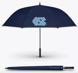 Weatherman North Carolina Tar Heels Blue 68" Large Golf Umbrella w/ Cover NEW - Picture 1 of 10