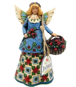 Jim Shore Heartwood Creek Angel Rose Flower Basket Holiday C105169 W/Box 2002 6” - Picture 1 of 23
