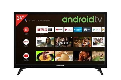 Telefunken XH24AJ600V 24 Zoll Fernseher Android TV HD-ready HDR 12 Volt - Bild 1 von 4