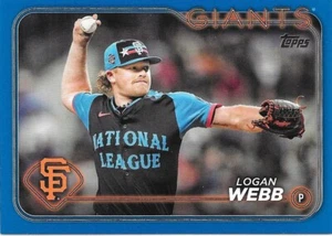 2024 Topps Update Series LOGAN WEBB Blue 2024 All-Star Game -SF GIANTS- #ASG-31 - Picture 1 of 1
