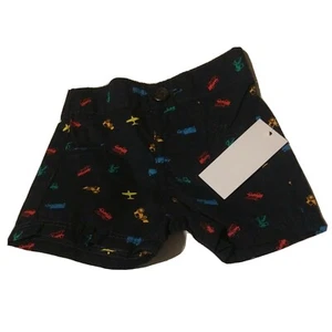 Pantalones Cortos Little Wonders Azul Vehículo Tejido Pull-On Infantil Niños - Talla NB Recién Nacido - Imagen 1 de 4