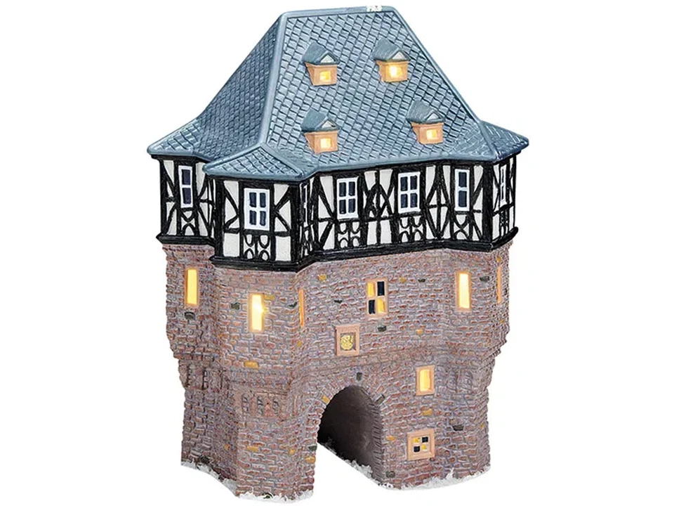 Kanzlei-Tor in Idstein - Lichthaus aus Porzellan handbemalt - Bild 1 von 1