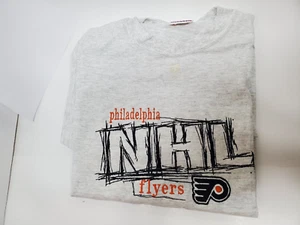 T-shirt uomo vintage anni '90 Philadelphia Flyers taglia XL NHL nuova cotone - Foto 1 di 9