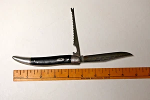 Vintage Black Imperal Toothpick Fishing Fillet Knife With Hammer Brand Logo - Picture 1 of 9