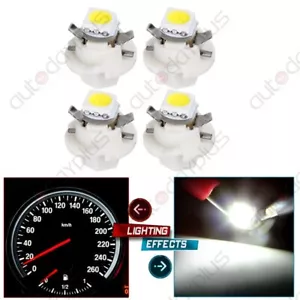4 Cold White B8.4D 5050-SMD LED Bulb Instrument Panel Cluster Gauge Dash Lights - Picture 1 of 7