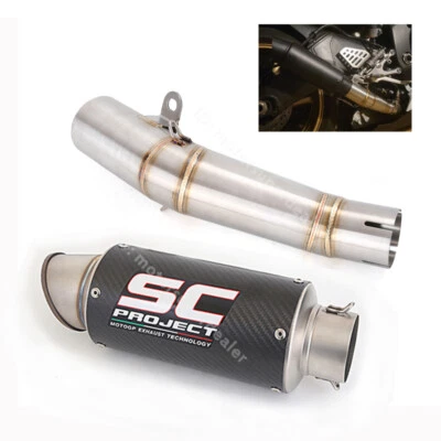 Para Yamaha YZF R6 2006-2025 Sistema Deslizable Puntas de Escape Reemplazar Silenciador Stock Foto 1 de 4