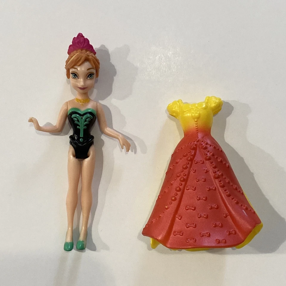 Disney Princess Anna Frozen MagiClip Magic Clip Polly Pocket Action Figure Doll - Image 1 of 4