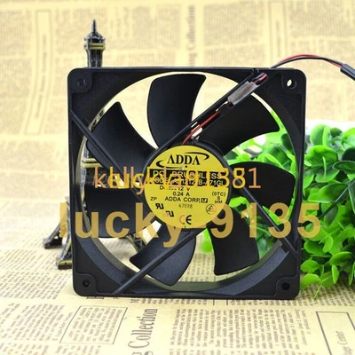 100% Test 1pc ADDA AD1212LB-A71GL 12v 0.24A 12CM 12025 Cooling Fan - Image 1 of 2