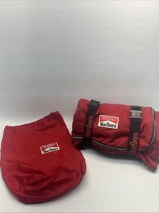 SACCO A PELO DA COLLEZIONE MARLBORO ROSSO BRILLANTE ANNI 90 - OTTIME CONDIZIONI - Foto 1 di 14