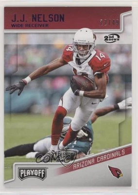 2018 Panini Playoff 2nd Down /49 JJ Nelson #5 - Image 1 of 2