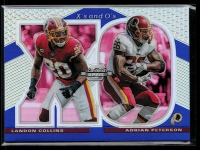 2019 Panini Contenders Optic Xs and Os Blue #XO-AL Collins / Peterson 42/99 - Image 1 of 2