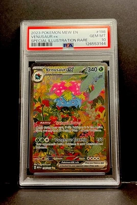 2023 POKEMON MEW EN-151 SPECIAL ILLUSTRATION RARE #198 VENUSAUR EX PSA 10 - Image 1 of 2