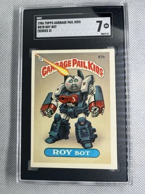 Topps Garbage Pail Kids 1986 Series 3/OS 3  Roy Bot #87b SGC 7 Graded - Image 1 of 2