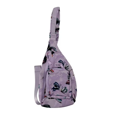 Vera Bradley Mochila Bandolera Cartera Mariposa Lavanda Tela Reciclada Foto 1 de 4