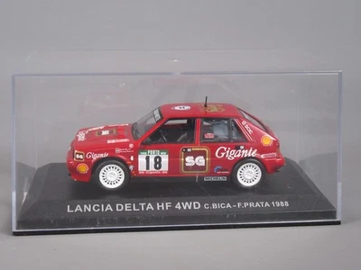 D793 IXO Lancia Delta HF 4WD#18 Rallye Portogallo 1988 Bica Prata 1:43 + Scatola - Immagine 1 di 4
