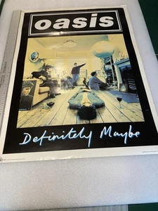 Oasis Poster Definitely Maybe Vintage Used By GB Posters 90x64 Cm - Picture 1 of 15