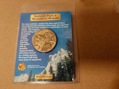 National Park & Monument Medals  Badlands SD Solid Bronze Made In USA - Image 1 of 2