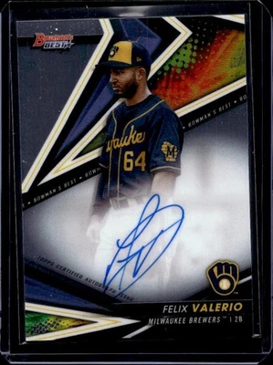 2022 Bowmans Best Felix Valerio #B22-FV Autograph - Image 1 of 2