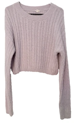 Suéter feminino de lavanda manga longa garagem tamanho médio - Imagem 1 de 4