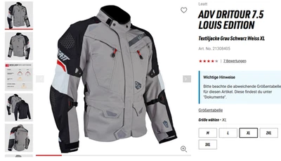 LEATT ADV DRITOUR 7.5 LE GR XL TEXJACK Grau,schwarz, weiß,2025 - Bild 1 von 4