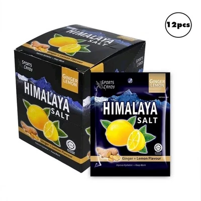 (Paquete de 12) Sal del Himalaya Deportiva Caramelo Como Nuevo JENGIBRE Sabor Limón ENVÍO GRATUITO Foto 1 de 4