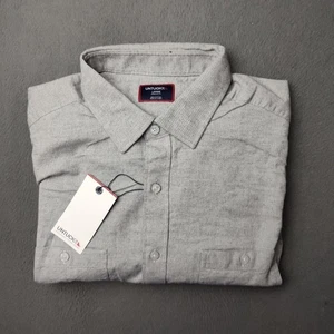 Camisa UNTUCKit Para Hombre Grande Gris Claro Hemsworth Calce Regular Manga Larga 41234 - Imagen 1 de 13