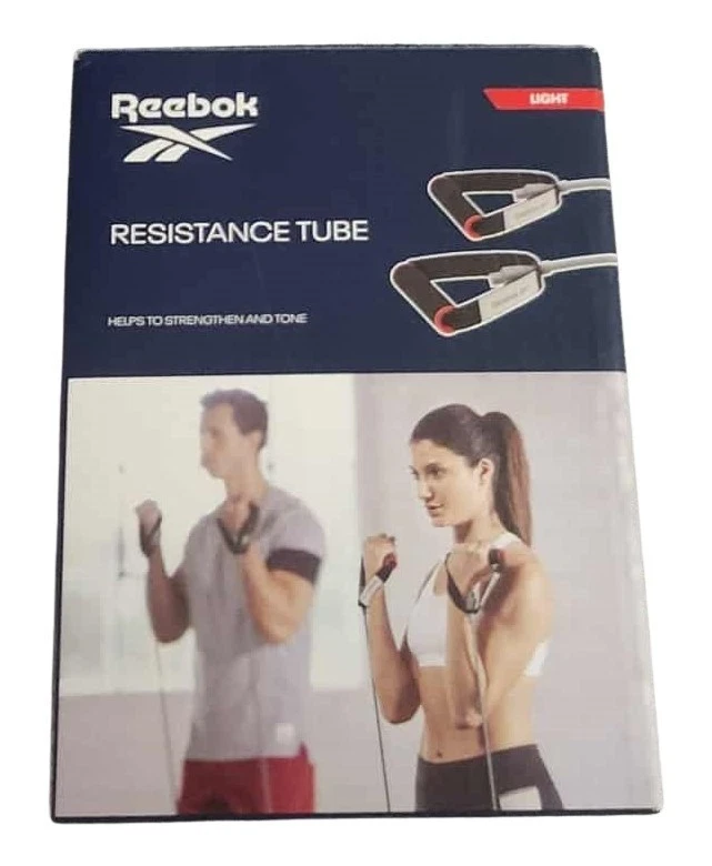 Banda de entrenamiento de cuerpo completo Reebok Resistance Tube gris claro Foto 1 de 1