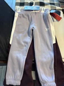 Reebok Sweatpants Girls 4 Wide Leg Fleece & Straight New - Picture 1 of 5
