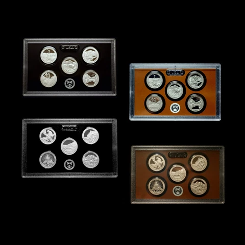 2011 2012 America the Beautiful National Parks Silver & Clad Proof Sets Cover