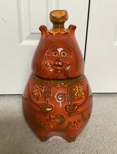 Vintage Cookie Jar Pacific Stoneware Inc. 1968 Flower The Pig Cookie Jar - Picture 1 of 9
