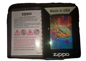 Zippo Psychedelic Brain Design Multi Color Windproof Lighter, 49787 - Picture 1 of 1