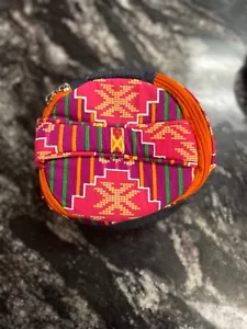 RARE Dolf Cheng Handcrafted Essential oil bag, multicolor round, No Longer Made - Picture 1 of 4