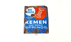 Vintage Kemen High Tensile Spring Advertising Enamel Sign Board Old Rare EB331