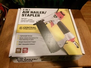 Central Pneumatic 18 Gauge 2-in-1 Air Nailer/Stapler BRAND NEW - Picture 1 of 5