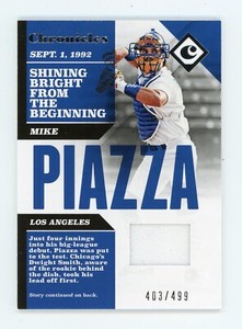 2017 Panini Chronicles Swatches Mike Piazza /499 #CS-MP HOF