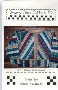Starry Pines Pattern Co. #27 PIECES OF 8 JACKET Quilted Jacket Sewing Pattern - Picture 1 of 2