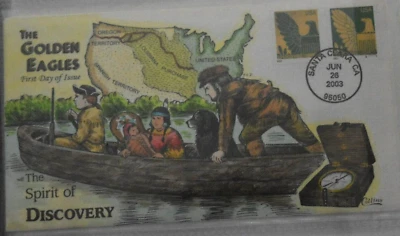 COLLINS FDC THE GOLDEN EAGLES "SPIRIT DISCOVERY" Cancel Santa Clara (06-26-2003) - Image 1 of 3