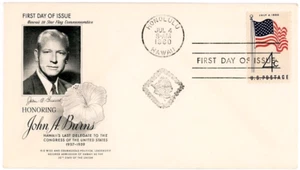 Hawaii 50 Star Flag Commemorative Stamp FDC 1960 First Day of Issue Cover - Picture 1 of 1