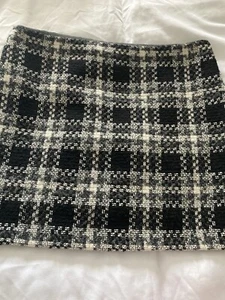 ladies skirts size 12 Check MS Collection Petite 42% Wool Preowned GC - Picture 1 of 10