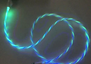 MAGNET FLOW CANDY LED Light-up USB Charger for ALL MICRO-C USB phones/devices - Picture 1 of 20