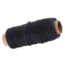 50m Flat Sewing Coarse Braid Waxed Thread For Leather Craft Repair Tool 1mm ◁