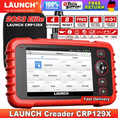 2025 Launch CRP129X PRO Profi Diagnosegerät Auto OBD2 Scanner EPB TPMS SAS ABS  - Bild 1 von 4