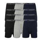 Mens Big Size 12 Pack Jersey Boxer Shorts by KAM