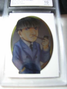 MOE HOWARD  2014 CHRONICLES OF THE THREE 3 STOOGES ARTIST CARD FOIL GRADED 10 - Picture 1 of 1