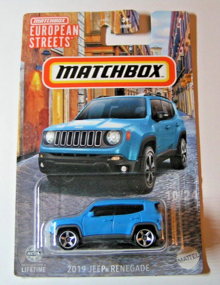 Matchbox - 2019 Jeep Renegade - 10/24 - Strade Europee 2024 - HVV30 - Immagine 1 di 2