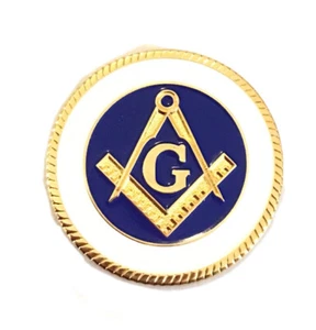 Navy Masonic Retirement Challenge Coin Engravable 1.5 inch - Picture 1 of 4