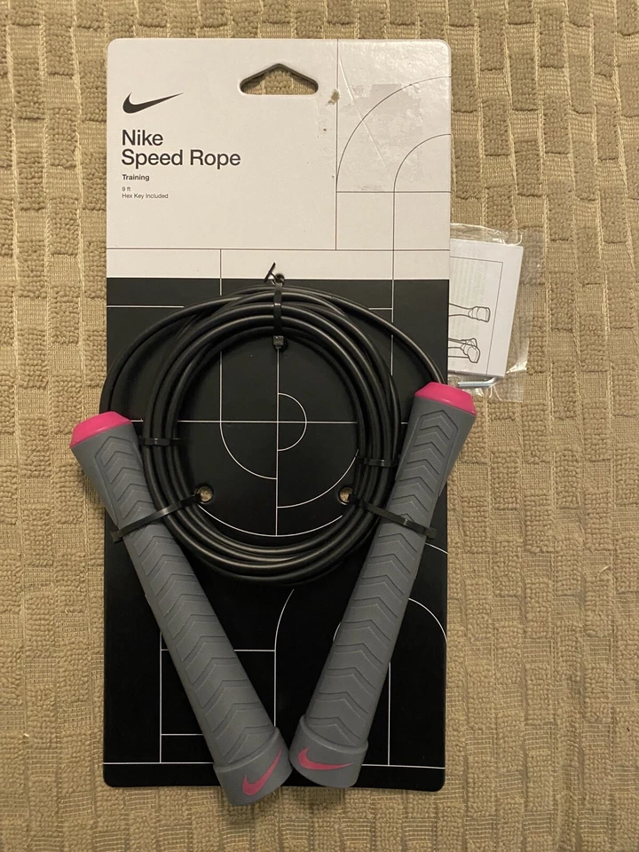 Nike Speed Rope Training 9 ft. with Hex Key Included Black Pink